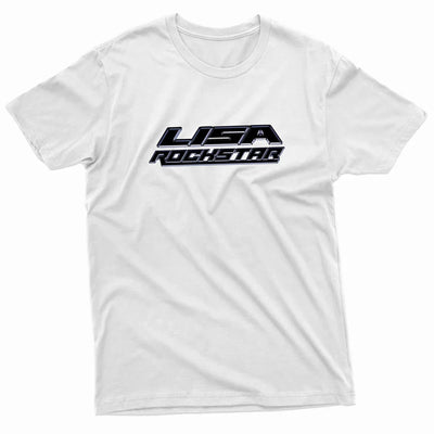 Camiseta Básica Lisa Rockstar Logo - branco