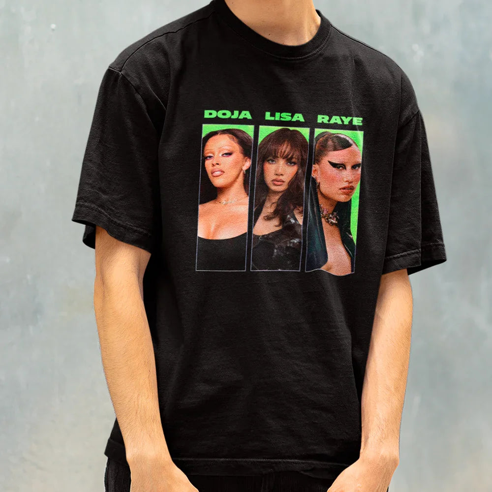 Camiseta Básica Lisa X Doja X Raye- preto