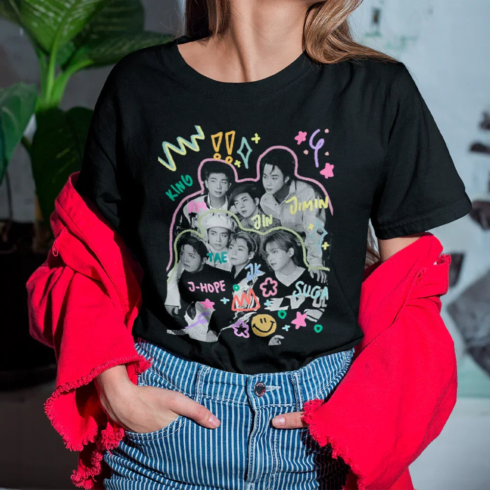 Camiseta Básica BTS Art