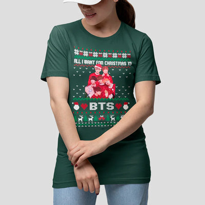 Camiseta Básica Christmas Bts