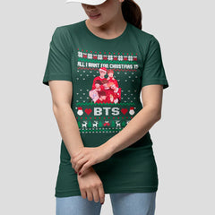 Camiseta Básica Christmas Bts