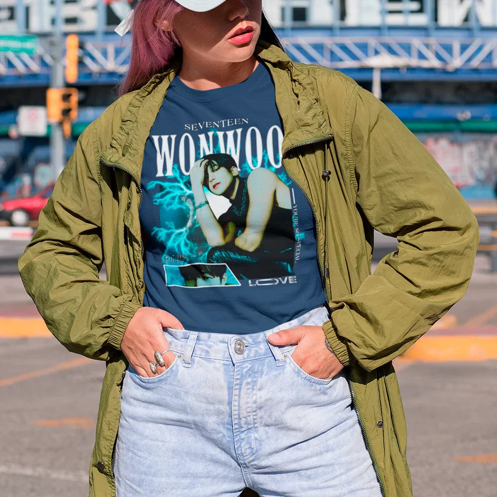 Camiseta Básica Seventeen Wonwoo