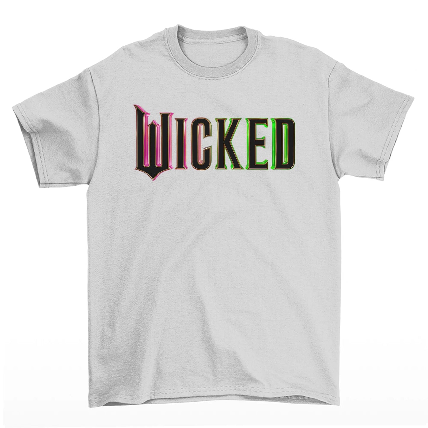 Camiseta Básica Halloween Ariana Grande Wicked - Cinza