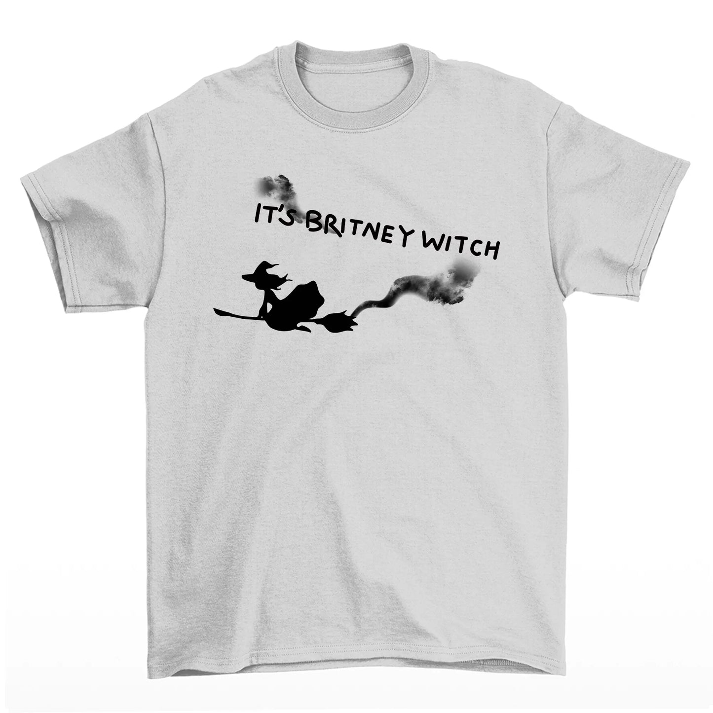 Camiseta Básica Britney Spears Witch Halloween - Cinza