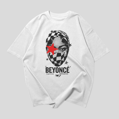 Camiseta Oversized Beyonce Cowboy Carter Estrela Vermelha