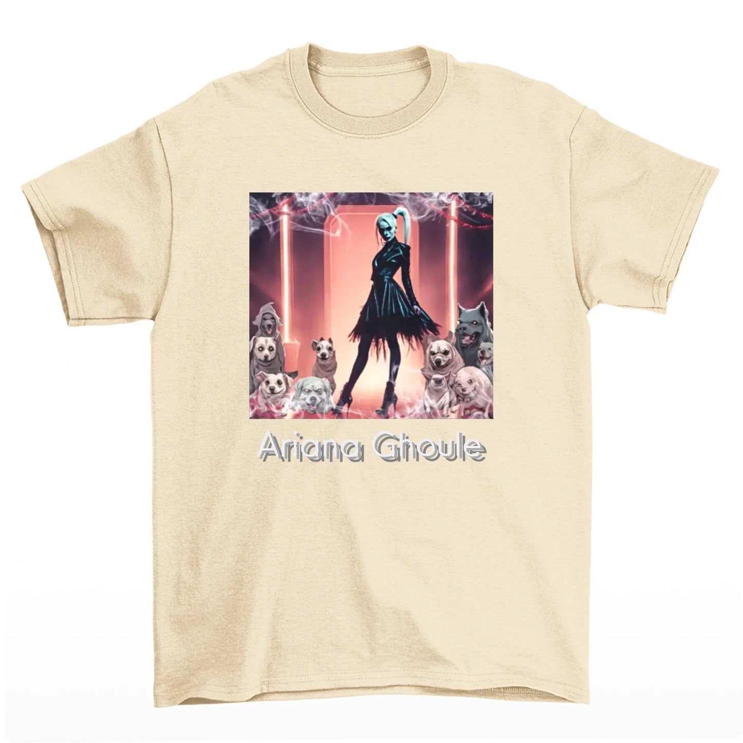 Camiseta Básica Ariana Grande Halloween Ghoule - Pérola