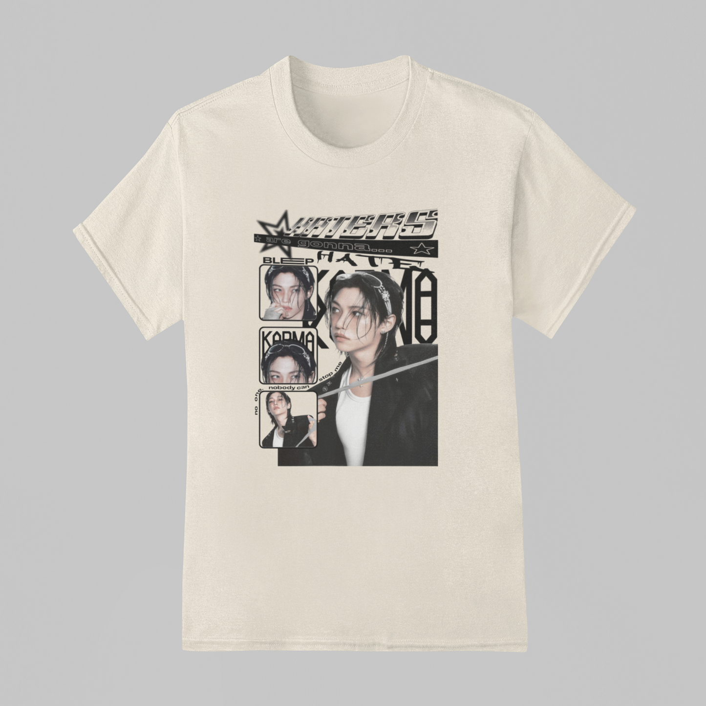 Camiseta Básica Stray Kids Felix Haters