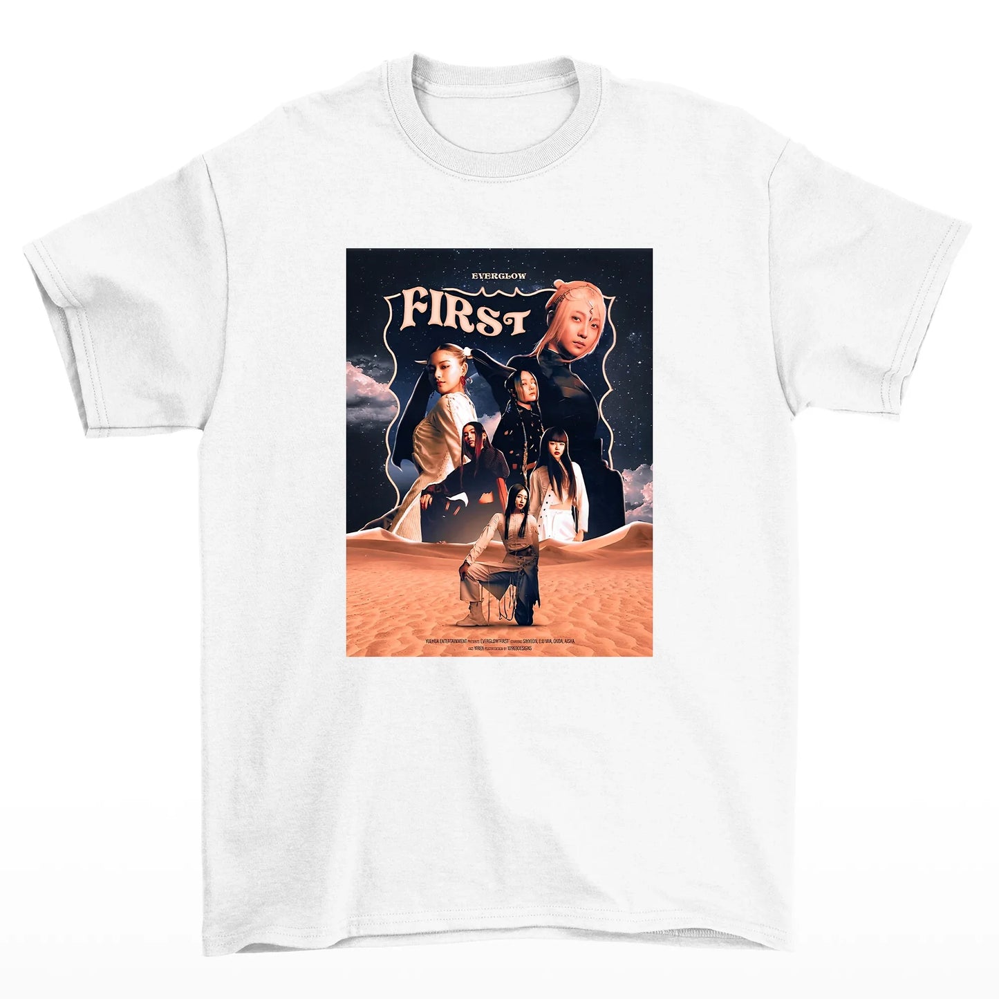 Camiseta Básica Everglow First Photo - branco
