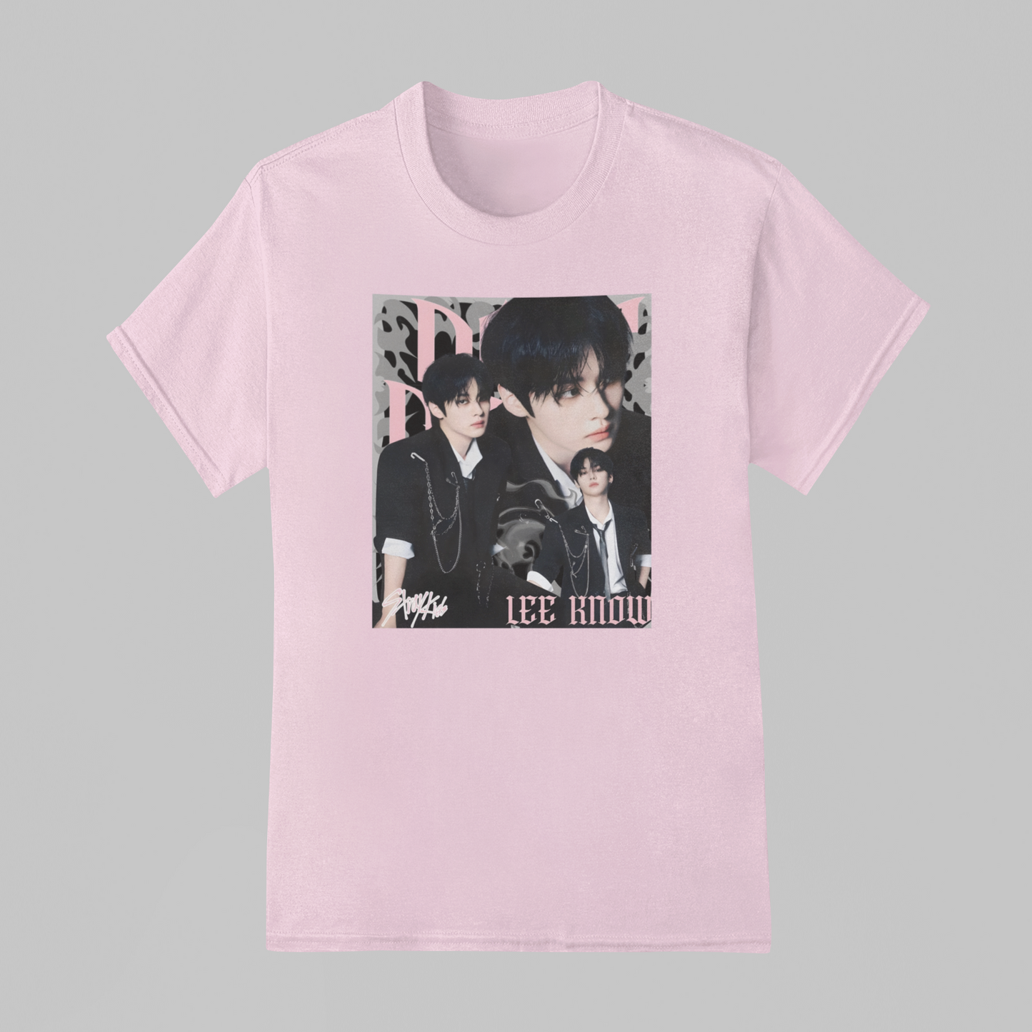 Camiseta Básica Stray Kids Lee Know Do It Aesthetic