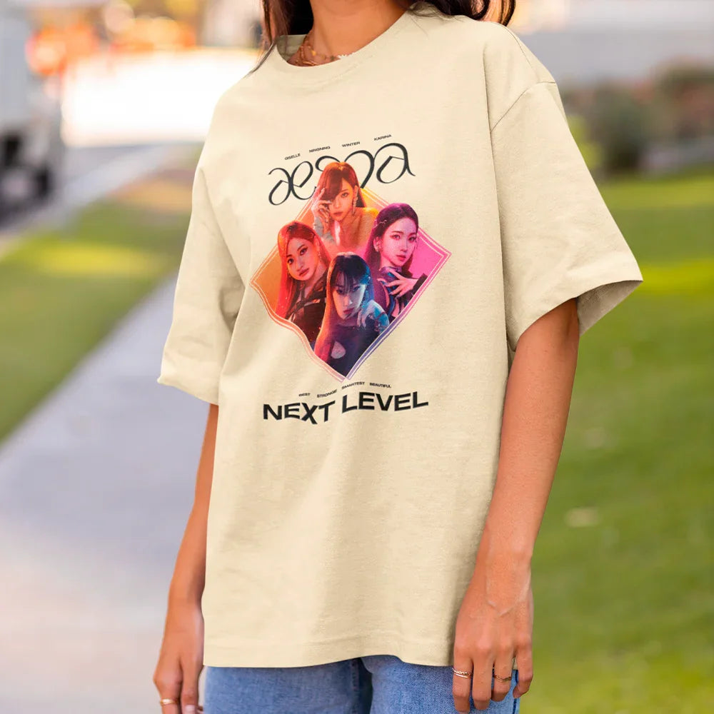 Camiseta Básica Aespa Group Kpop