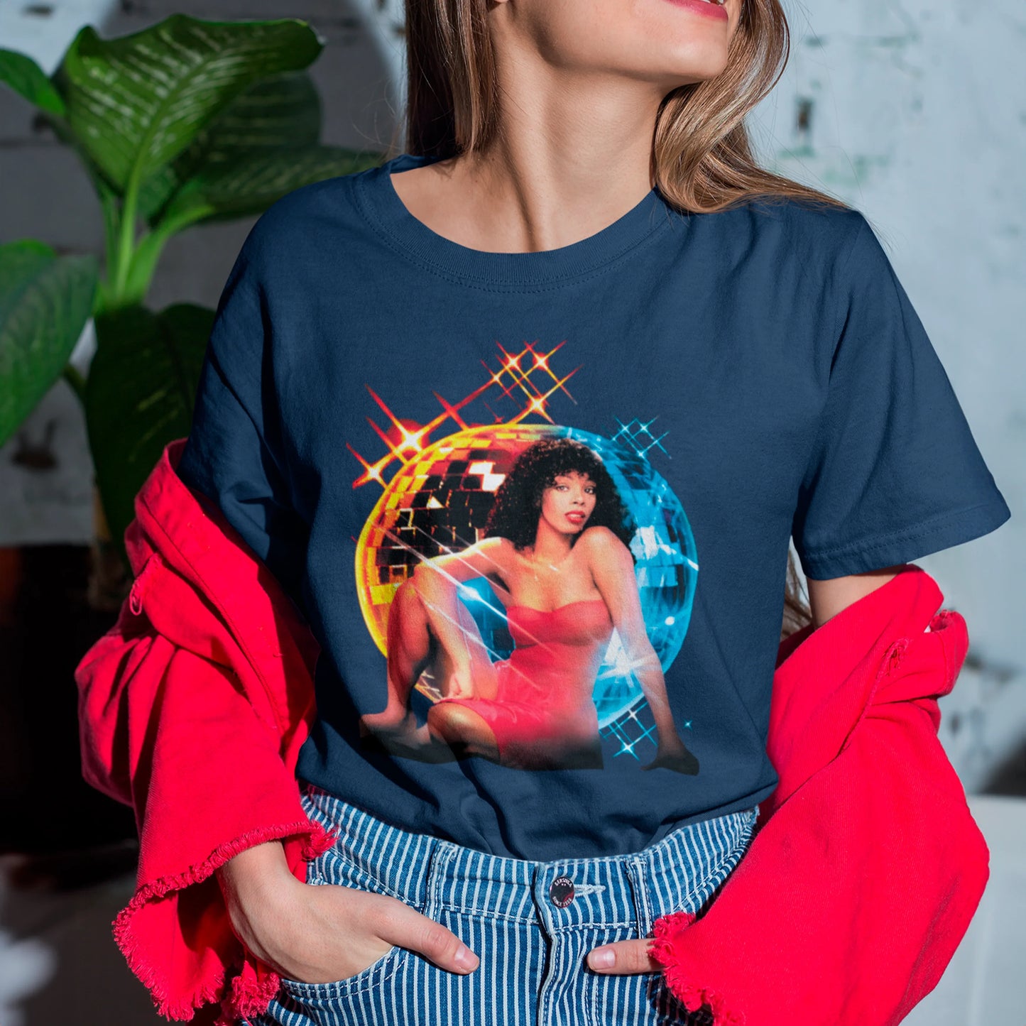 Camiseta Básica Foto Globo Donna Summer