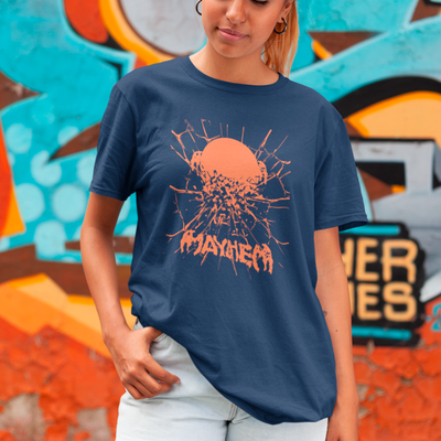 Camiseta Básica Lady Gaga Mayhem Rachadura
