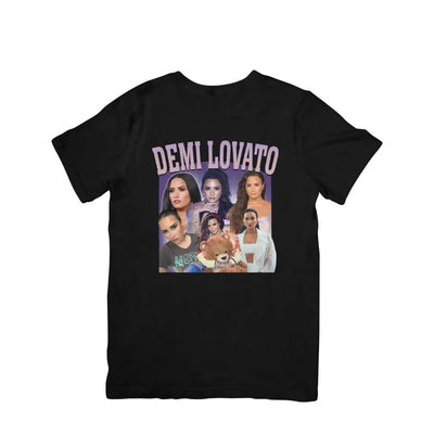 Camiseta Básica Demi Lovato 90's Vintage Preto