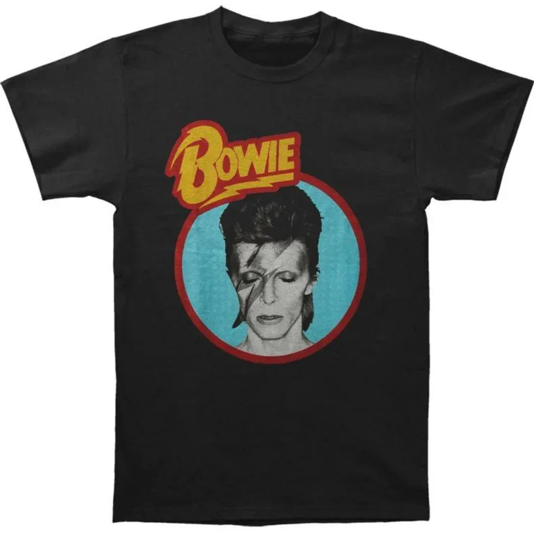 Camiseta Básica David Bowie Aesthetic Preto