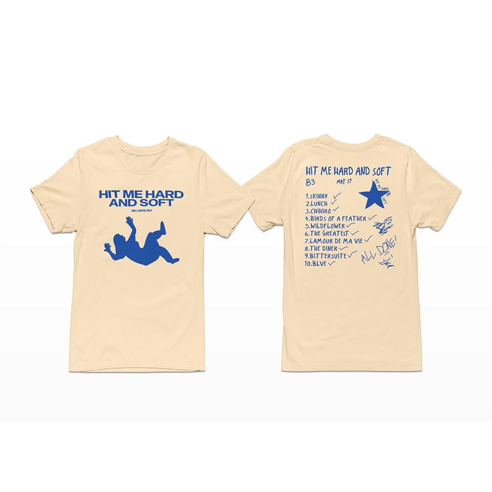 camiseta básica pérola hit me hard and soft Billie Eilish - Pérola