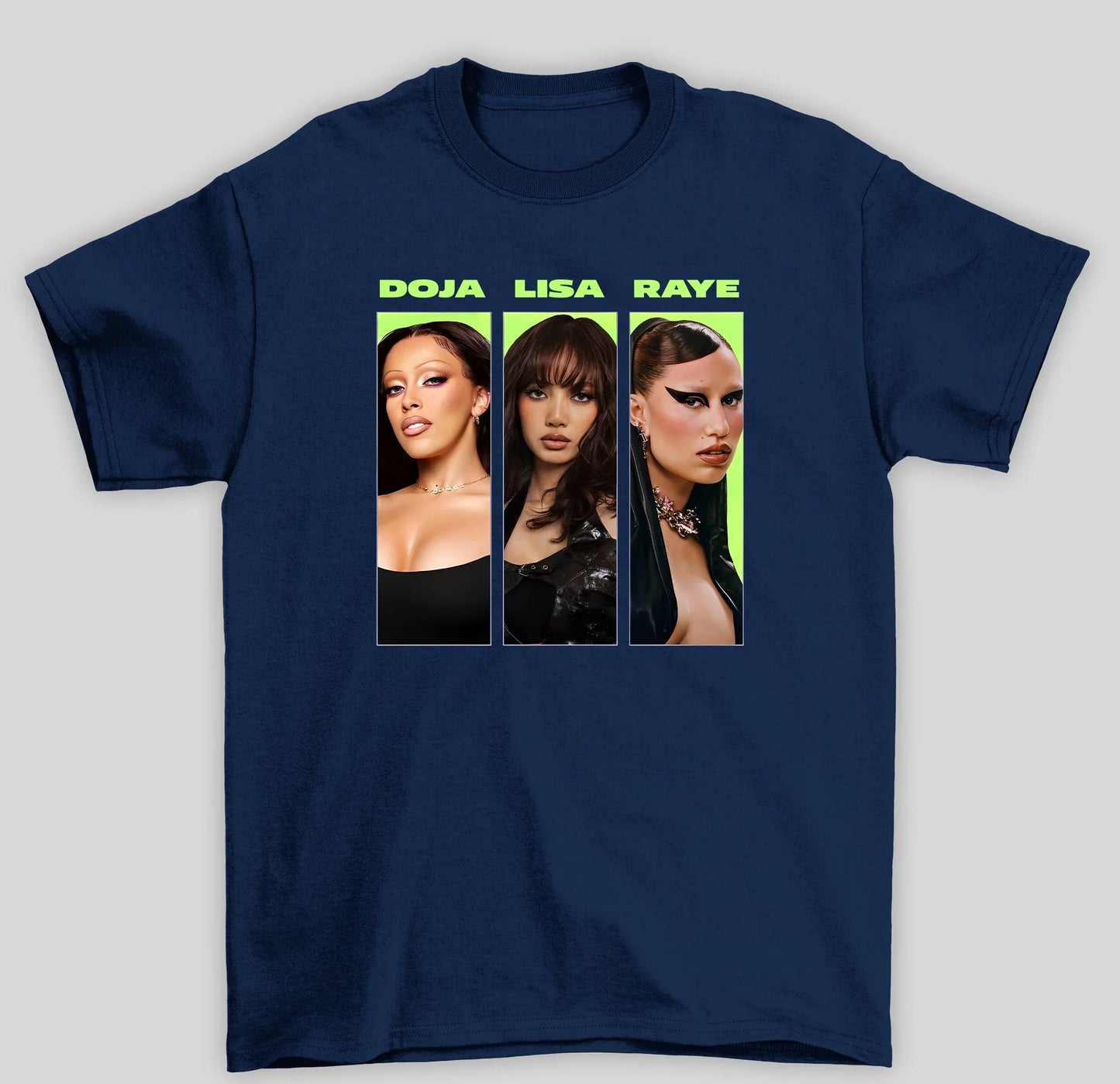 Camiseta Básica Lisa X Doja X Raye- azul-marinho