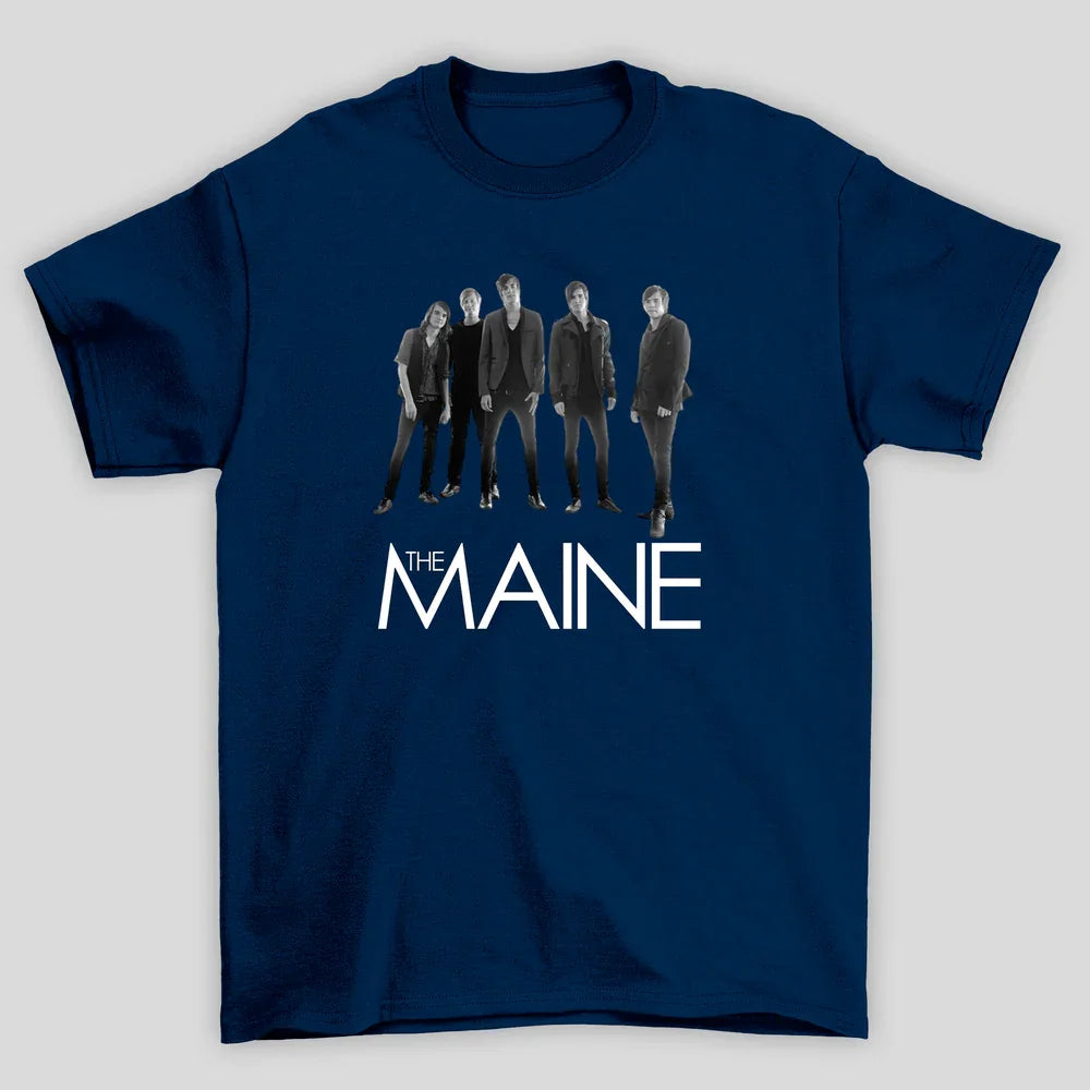Camiseta Básica The Maine Band B&W