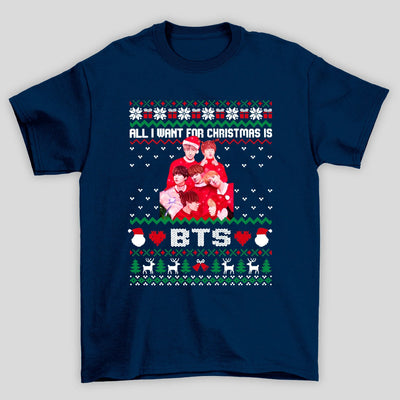 Camiseta Básica Christmas Bts