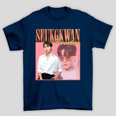 Camiseta Básica Seventeen Seungkwan Retro