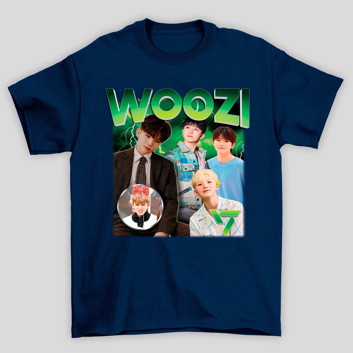 Camiseta Básica Seventeen Woozi Graphic