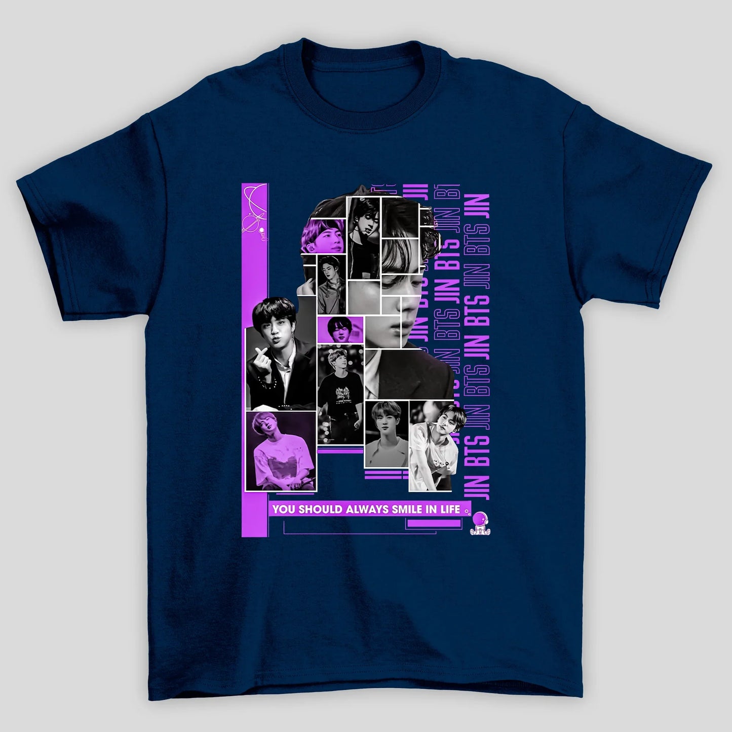 Camiseta Básica BTS Jin Vintage