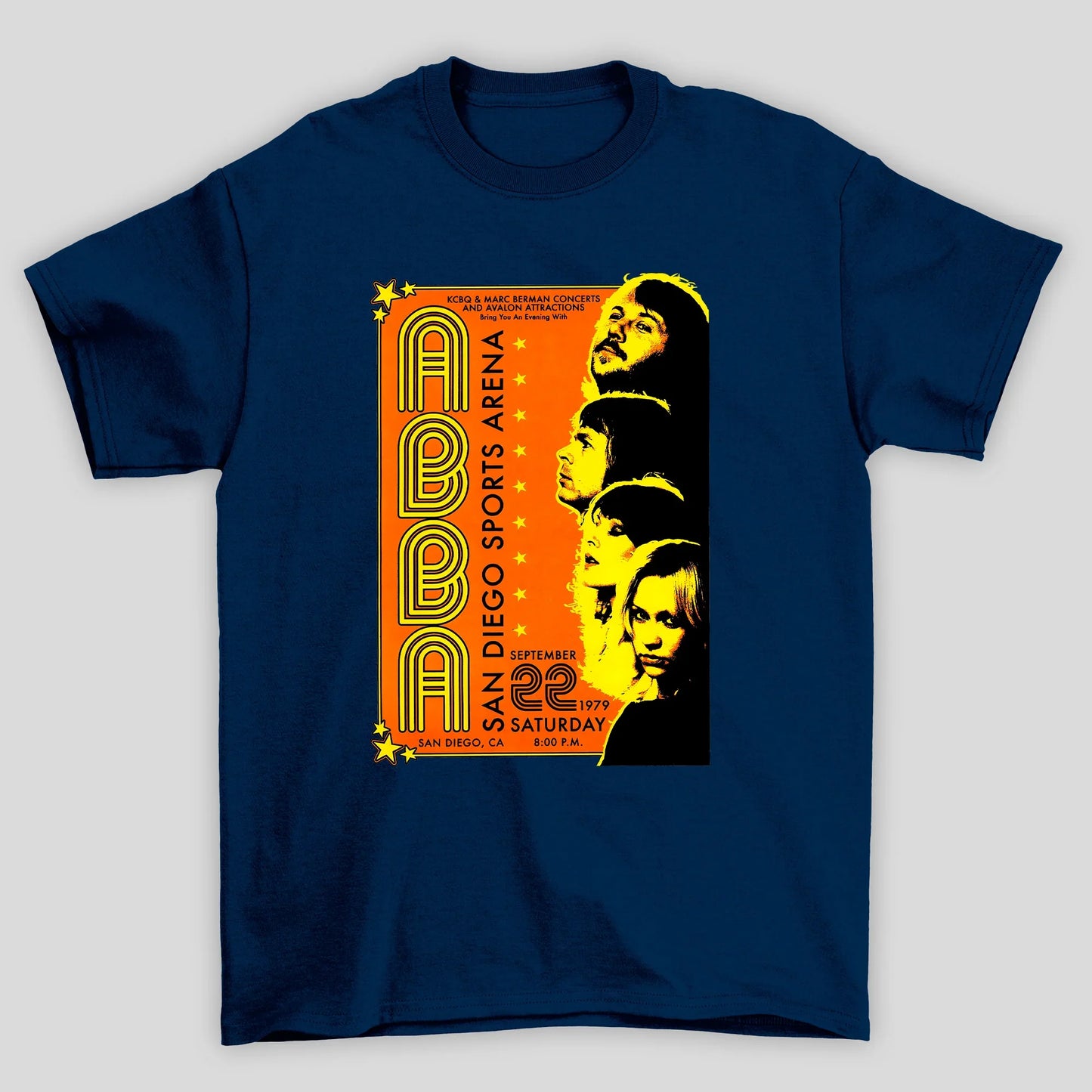 Camiseta Básica Abba Poster San Diego Sports Arena