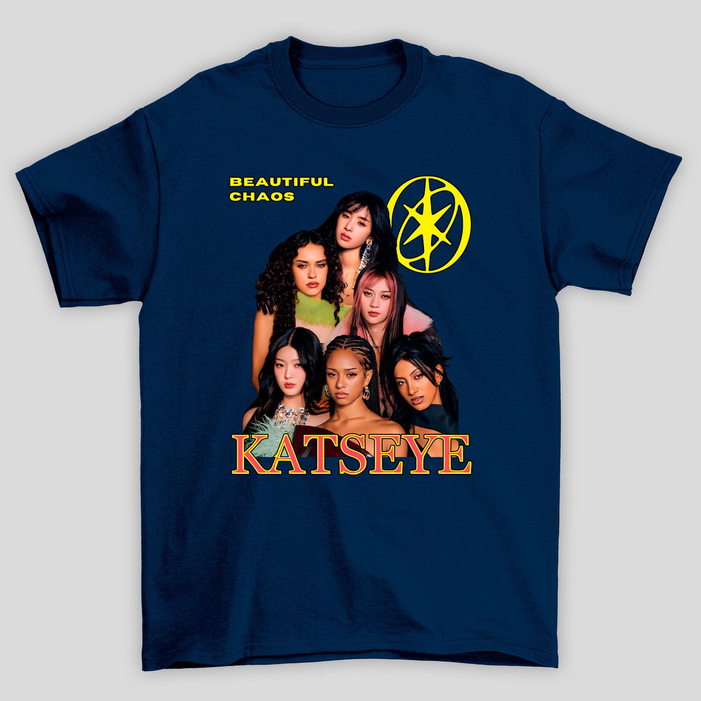 Camiseta Básica Katseye Beautiful Chaos