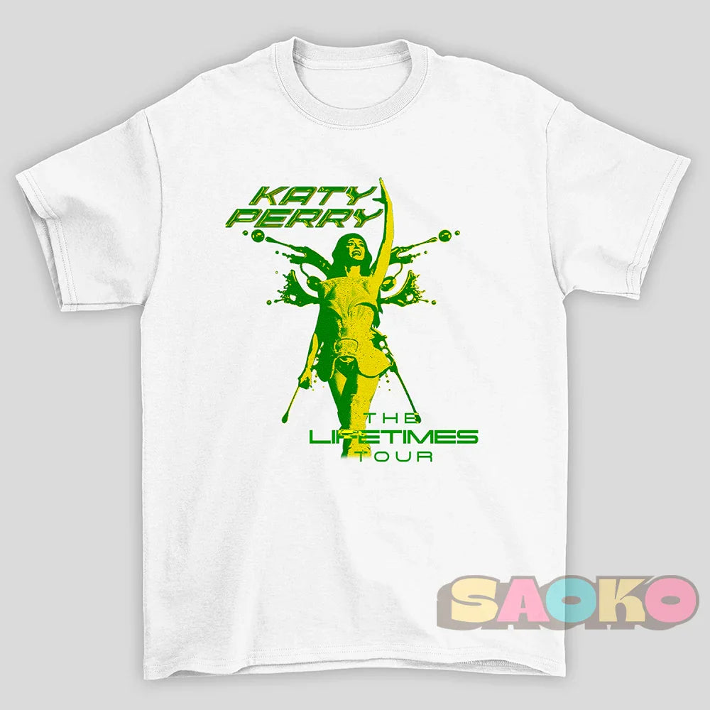 Camiseta Básica Katy Perry The Lifetimes Tour Brazil