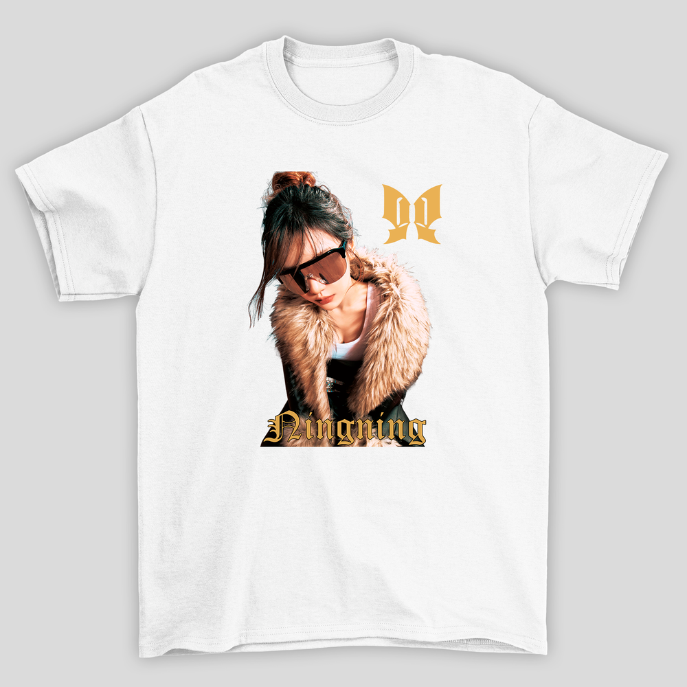 Camiseta Básica Aespa Ningning Butterfly