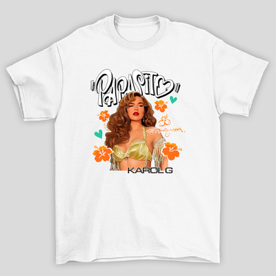 Camiseta Básica Unissex Karol G Papasito