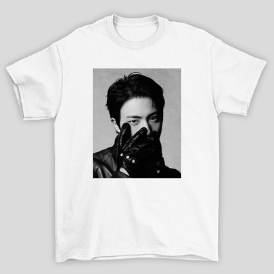 Camiseta Básica BTS Jin Photo B&W