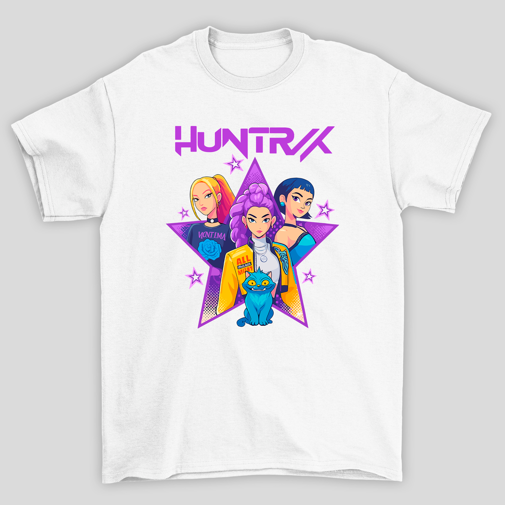 Camiseta Básica Kpop Demon Hunters Huntrix
