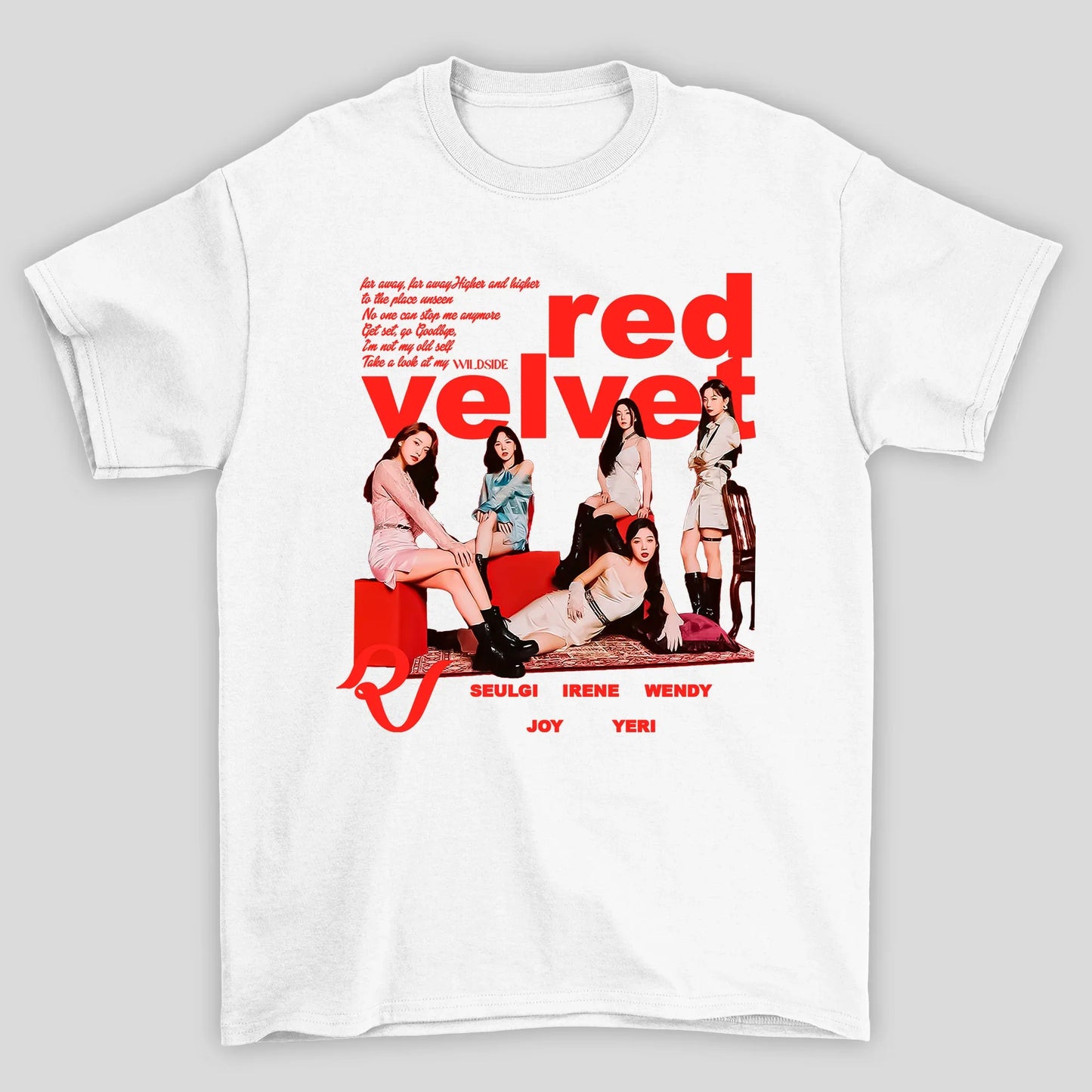 Camiseta Básica Red Velvet Graphic