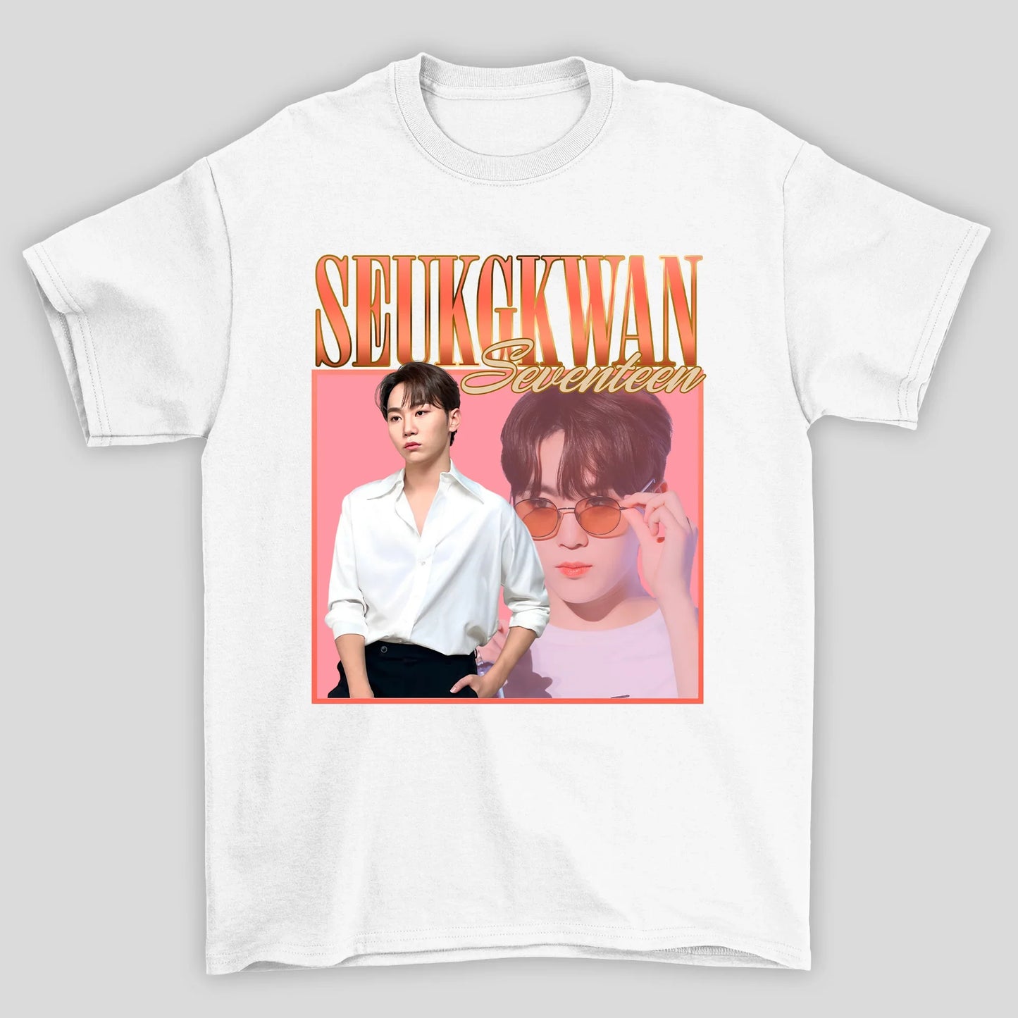 Camiseta Básica Seventeen Seungkwan Retro