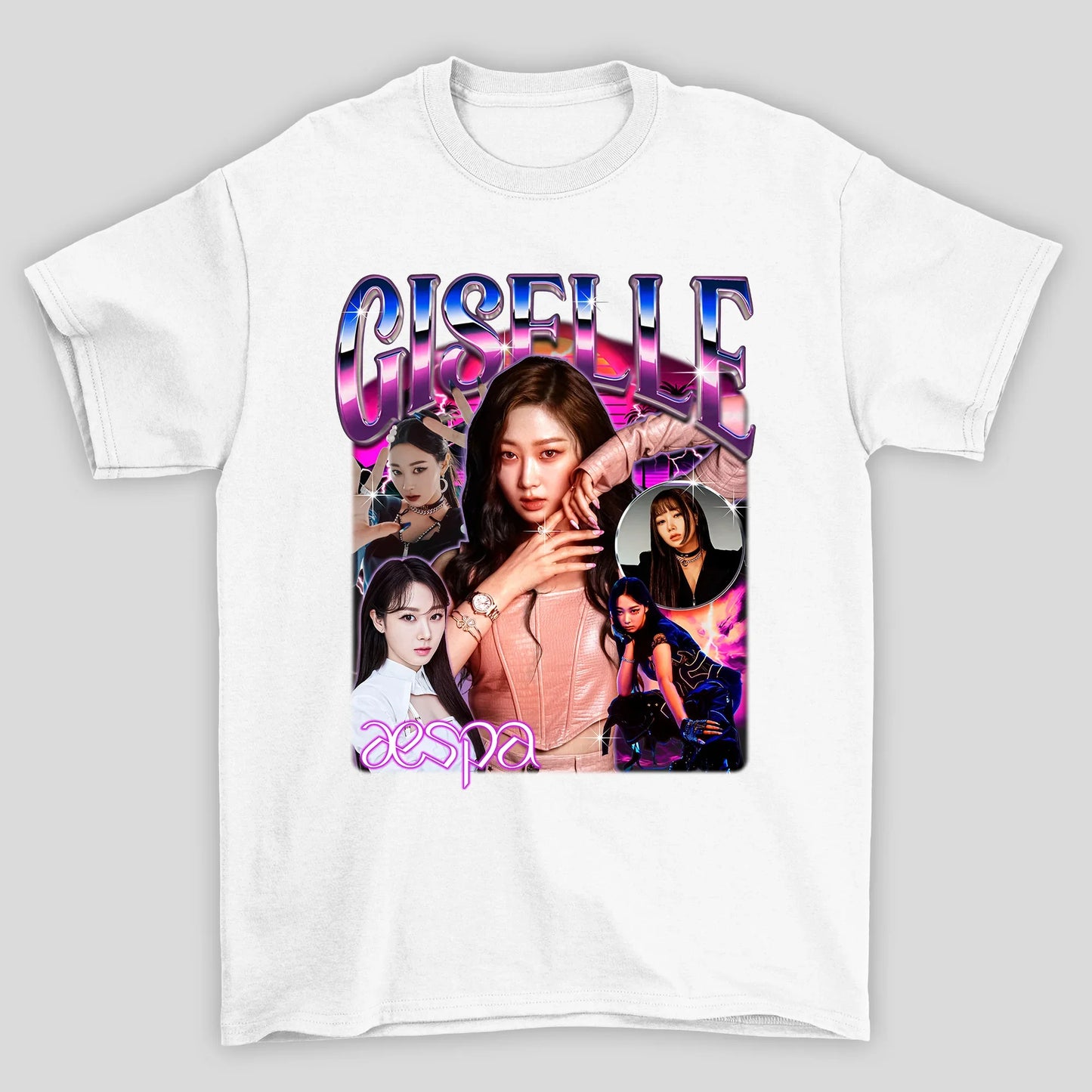 Camiseta Básica Aespa Giselle Vintage