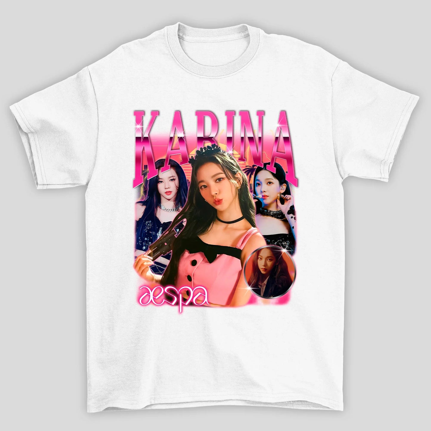 Camiseta Básica Aespa Karina Vintage