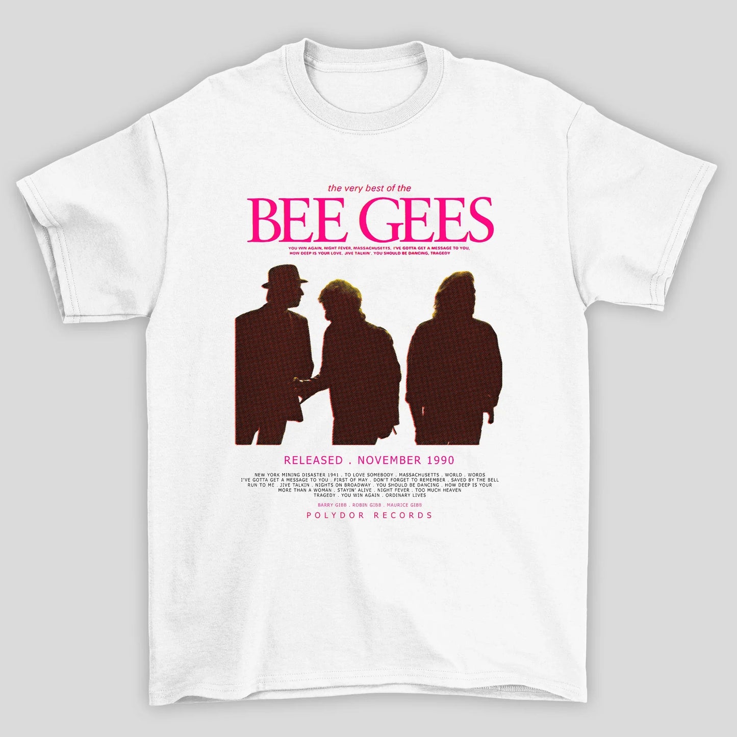 Camiseta Básica Bee Gees Poster