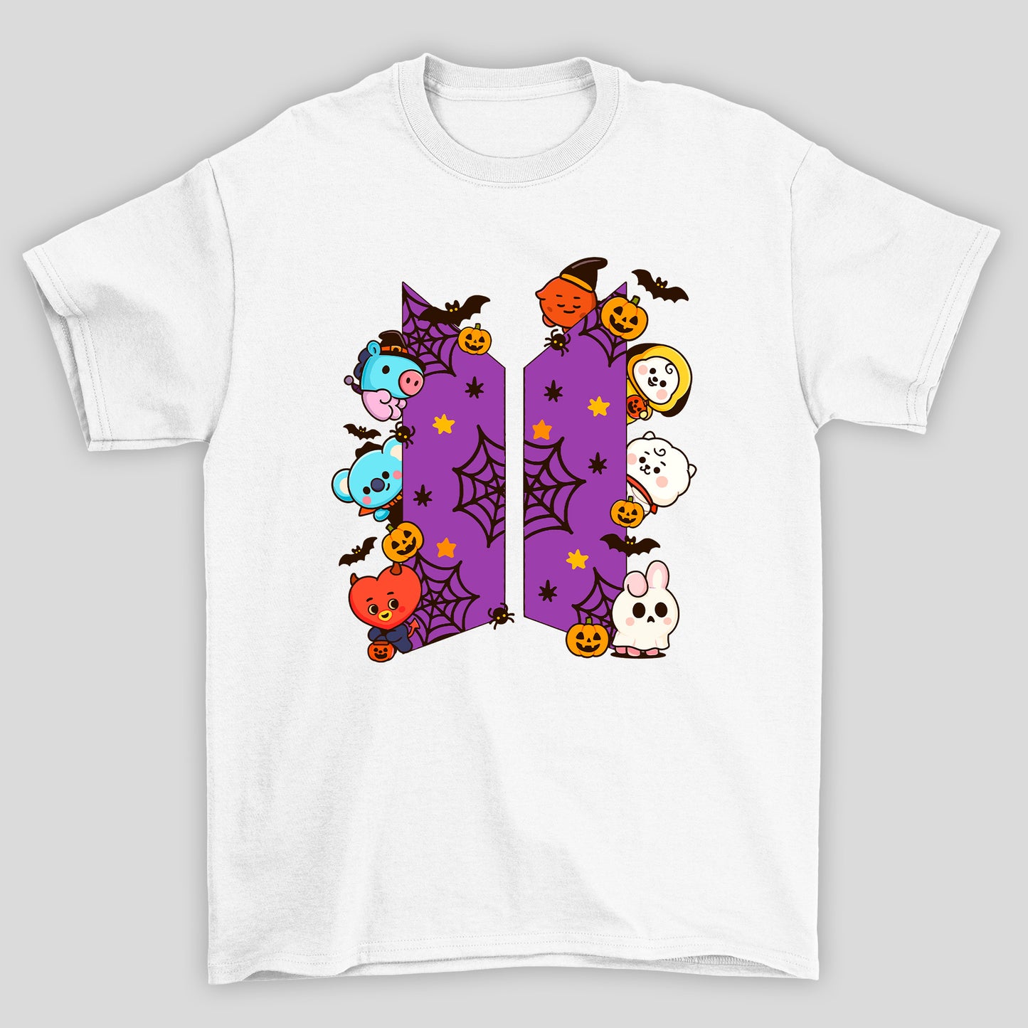 Camiseta Básica BTS Logo Halloween