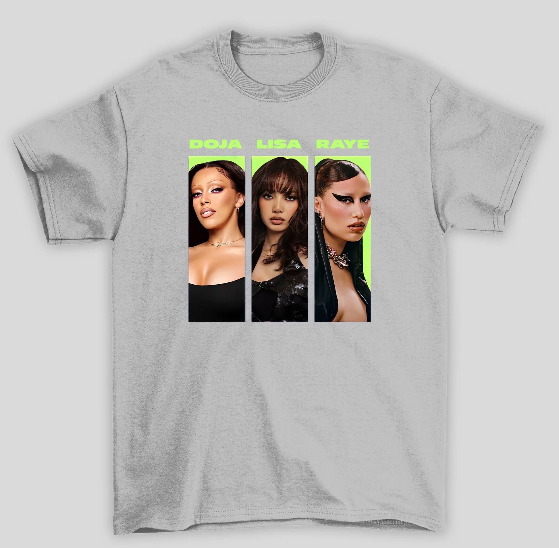 Camiseta Básica Lisa X  Doja X Raye- cinza