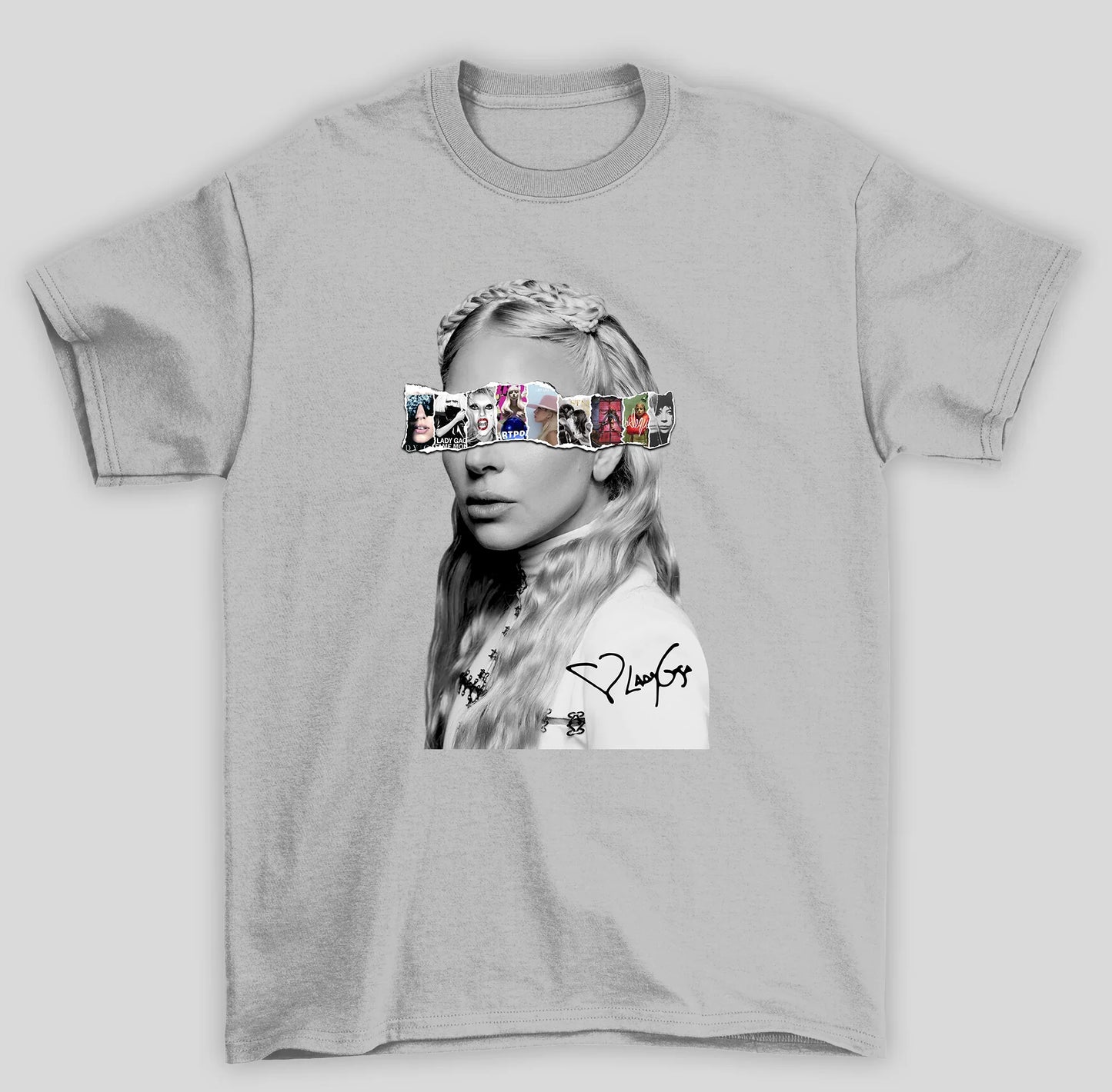 Camiseta Básica Lady Gaga Albuns