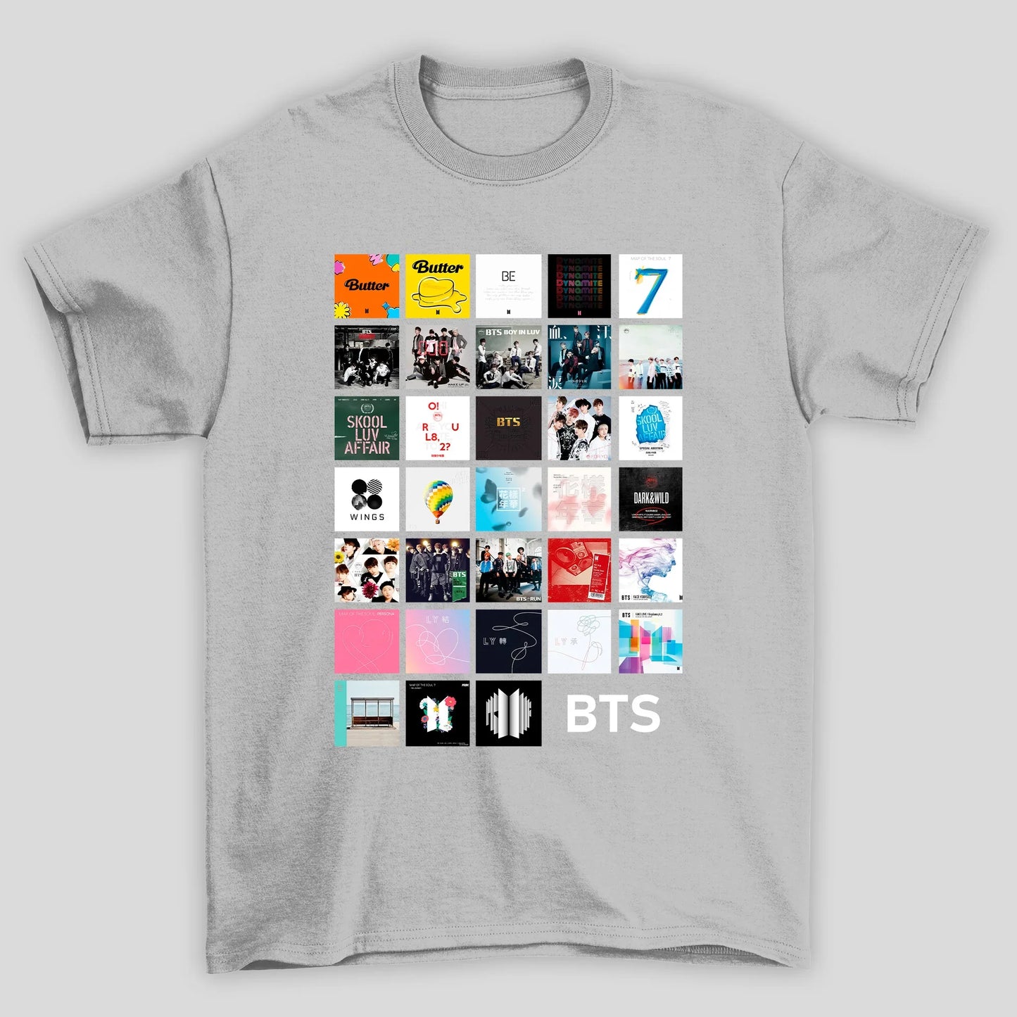 Camiseta Básica BTS Discography
