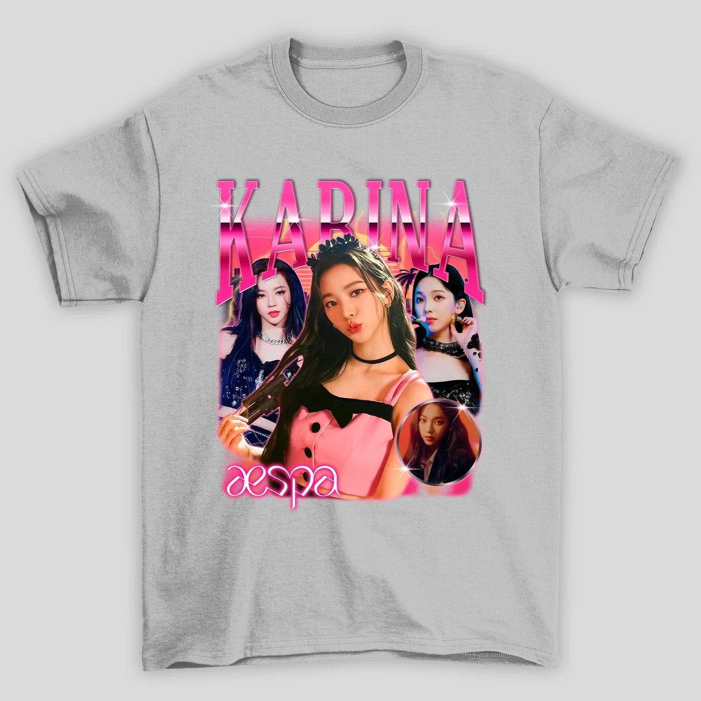 Camiseta Básica Aespa Karina Vintage
