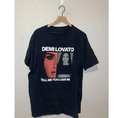 Camiseta Básica Tell Me You Love Me Demi Lovato Preto