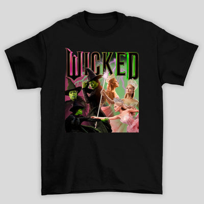 Camiseta Básica Ariana Grande Wicked Movie Collab- preto