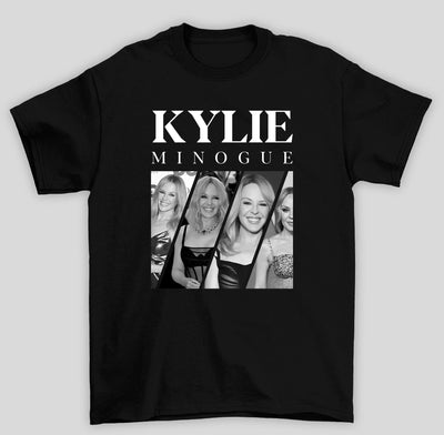 Camiseta Básica Kylie Minogue B&W