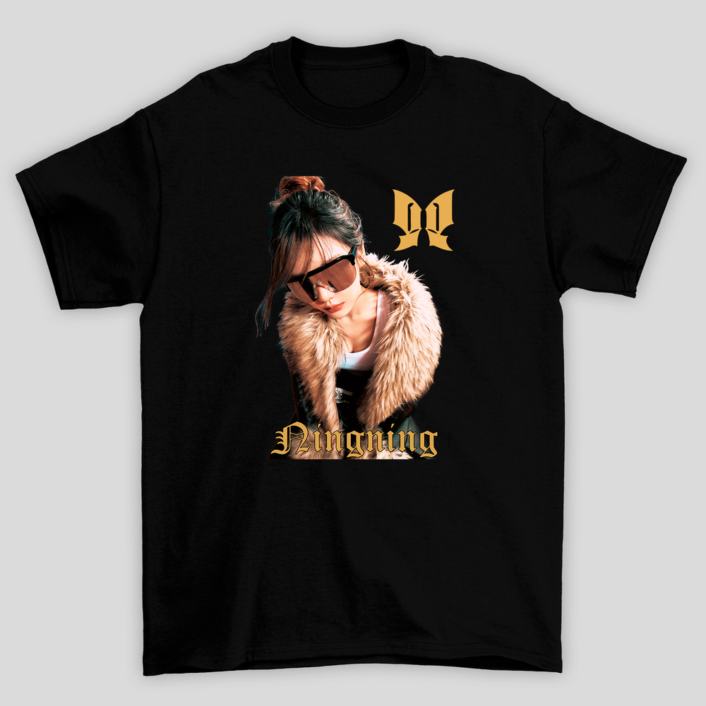 Camiseta Básica Aespa Ningning Butterfly