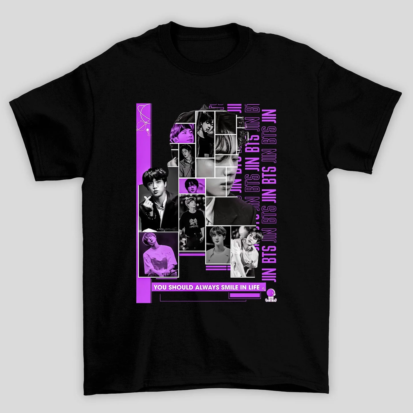Camiseta Básica BTS Jin Vintage