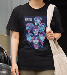 Camiseta Básica BTS Fotos