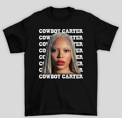 Camiseta Básica Cowboy Carter Beyonce Tranças