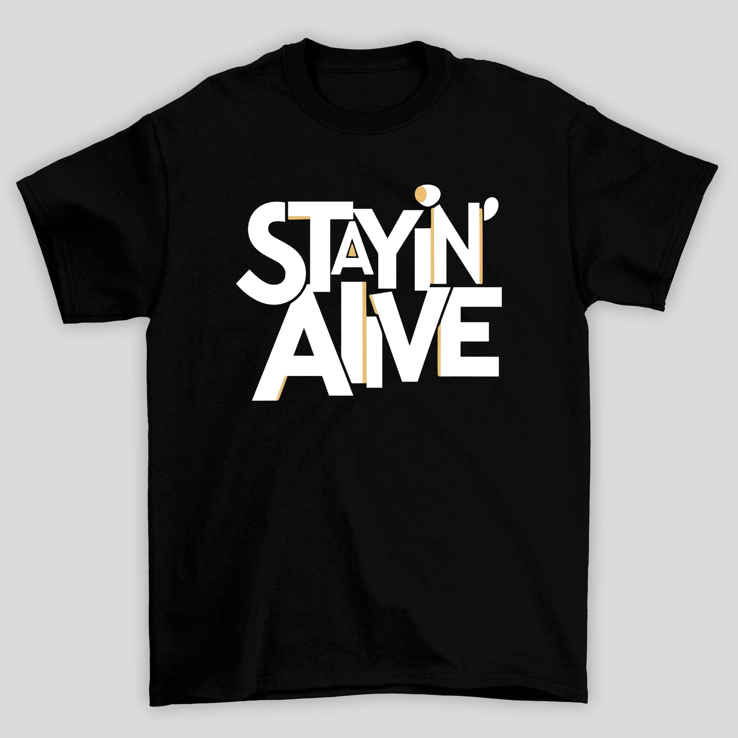 Camiseta Básica Bee Gees Stayin' Alive